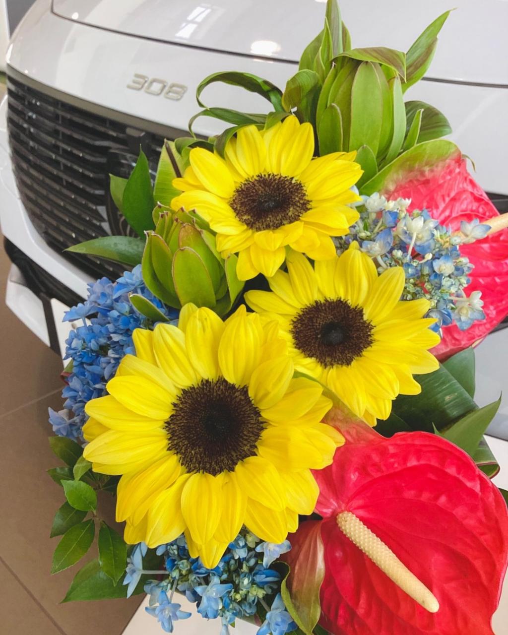 ショールームのお花