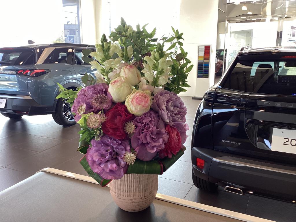 ショールームのお花