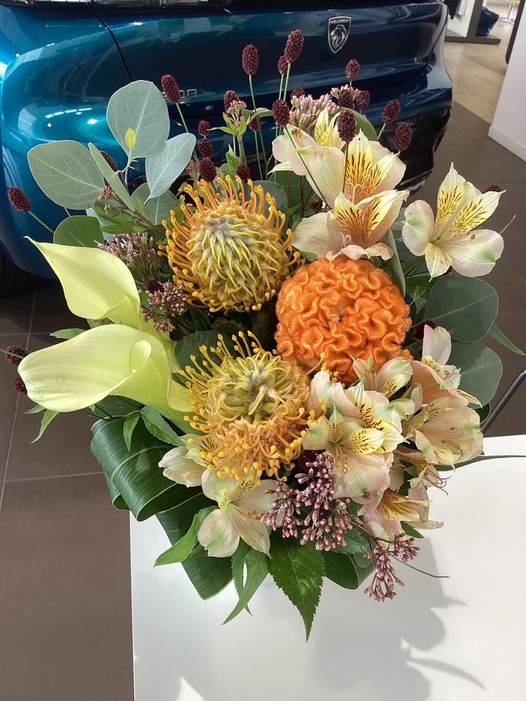 ショールームのお花