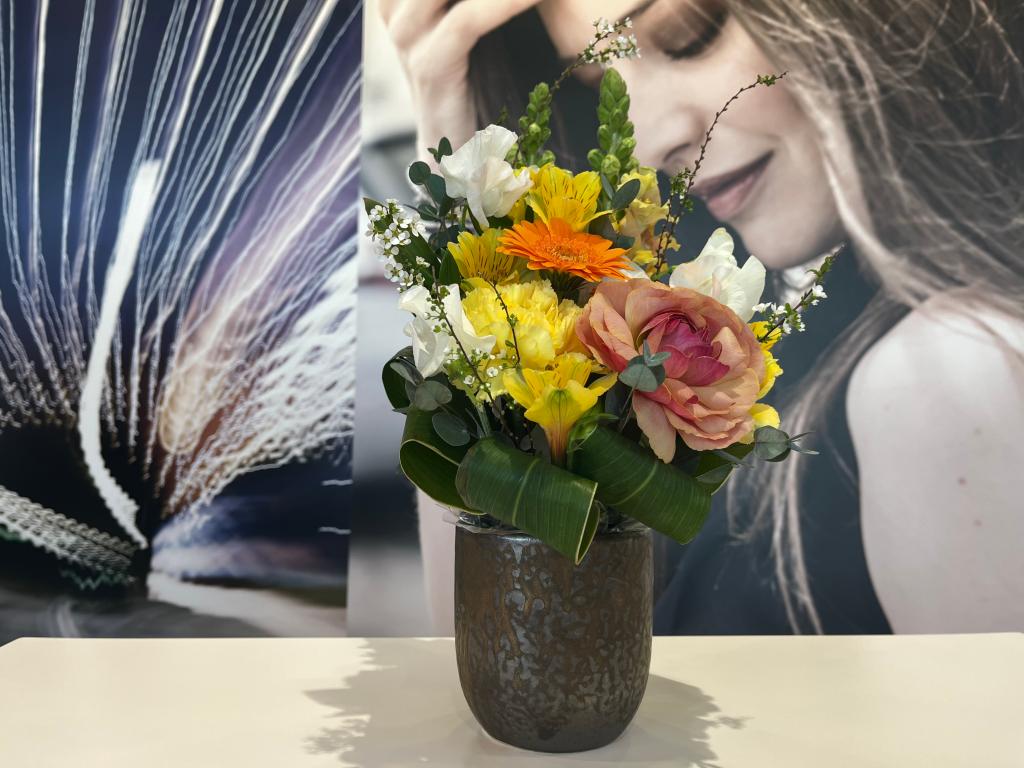 ショールームのお花