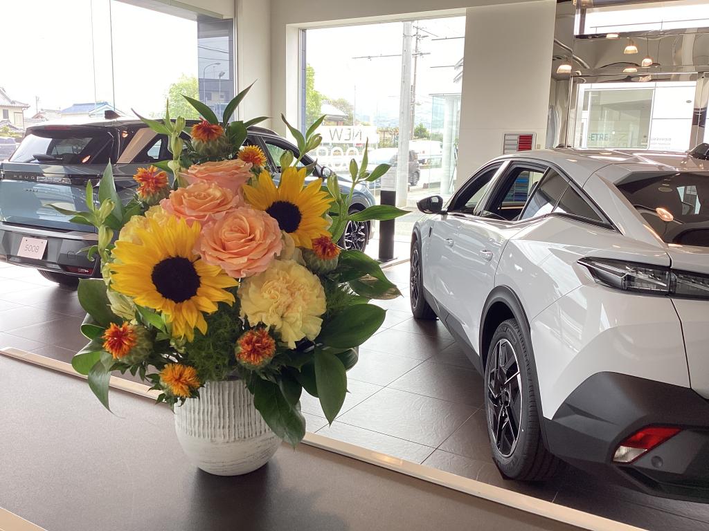 ショールームのお花